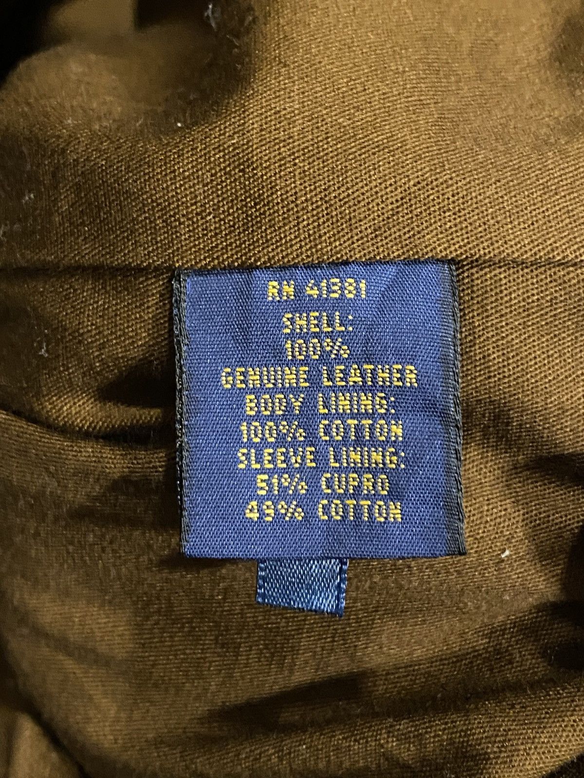 Polo Ralph Lauren × Vintage POLO RALPH LAUREN LEATHER FLIGHT JACKET Size US XXL / EU 58 / 5 - 6 Thumbnail