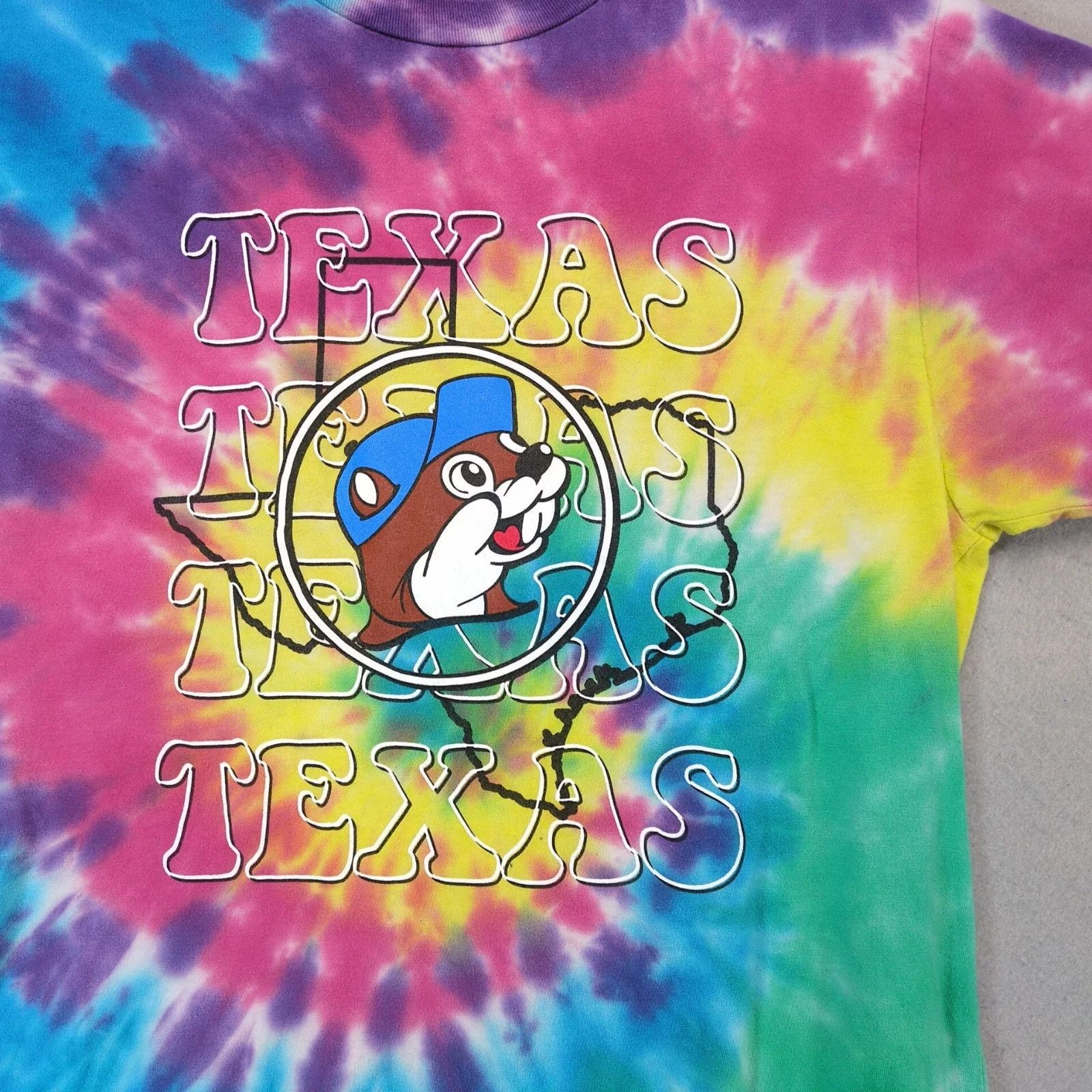 Other Buc-ee's Texas Rainbow Tie Dye T-Shirt Men's S Beaver TX Size US S / EU 44-46 / 1 - 4 Thumbnail