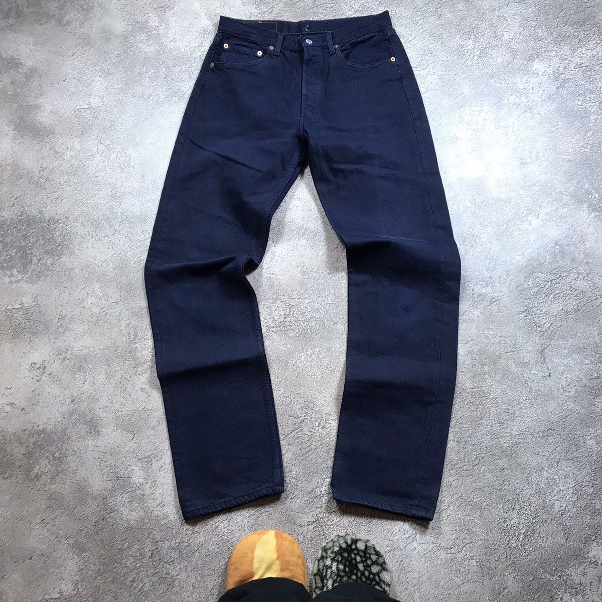 Vintage Vintage 90s Levis Baggy Wide Leg Jeans Grunge Indigo Logo 32 Size US 32 / EU 48 - 4 Thumbnail