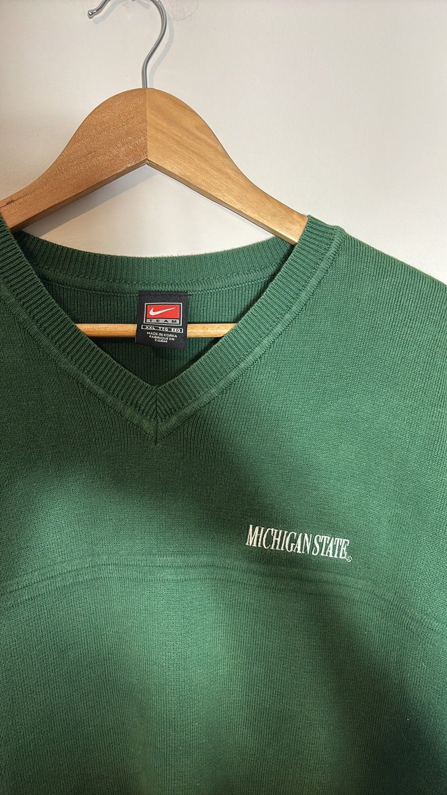 Nike Vintage Nike Michigan State Spartans Coaches Sweater Vest Size US XXL / EU 58 / 5 - 2 Thumbnail