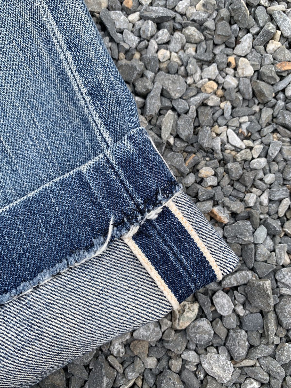 Kapital VINTAGE LEVI'S 503 SELVEDGE FADED LOOSE DSITRESSED DENIM Size US 36 / EU 52 - 11 Thumbnail