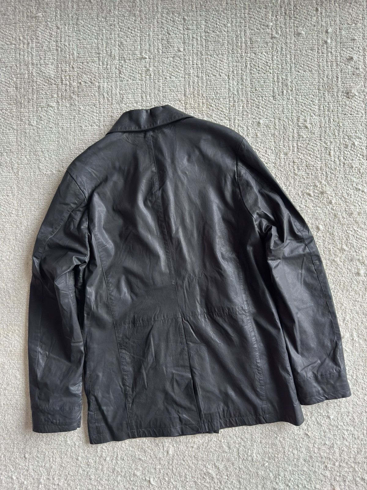 Chrome Hearts Chrome Hearts JVP black leather double-breasted trench coat Size US L / EU 52-54 / 3 - 2 Thumbnail