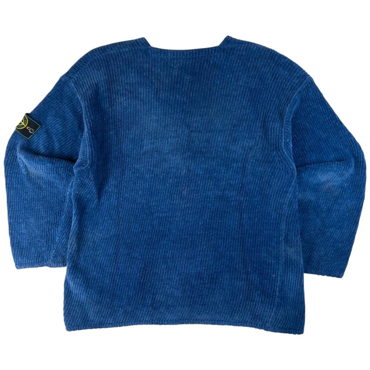 Stone Island Vintage 90s Stone Island Chenille Jumper Size XL Size US XL / EU 56 / 4 - 2 Thumbnail