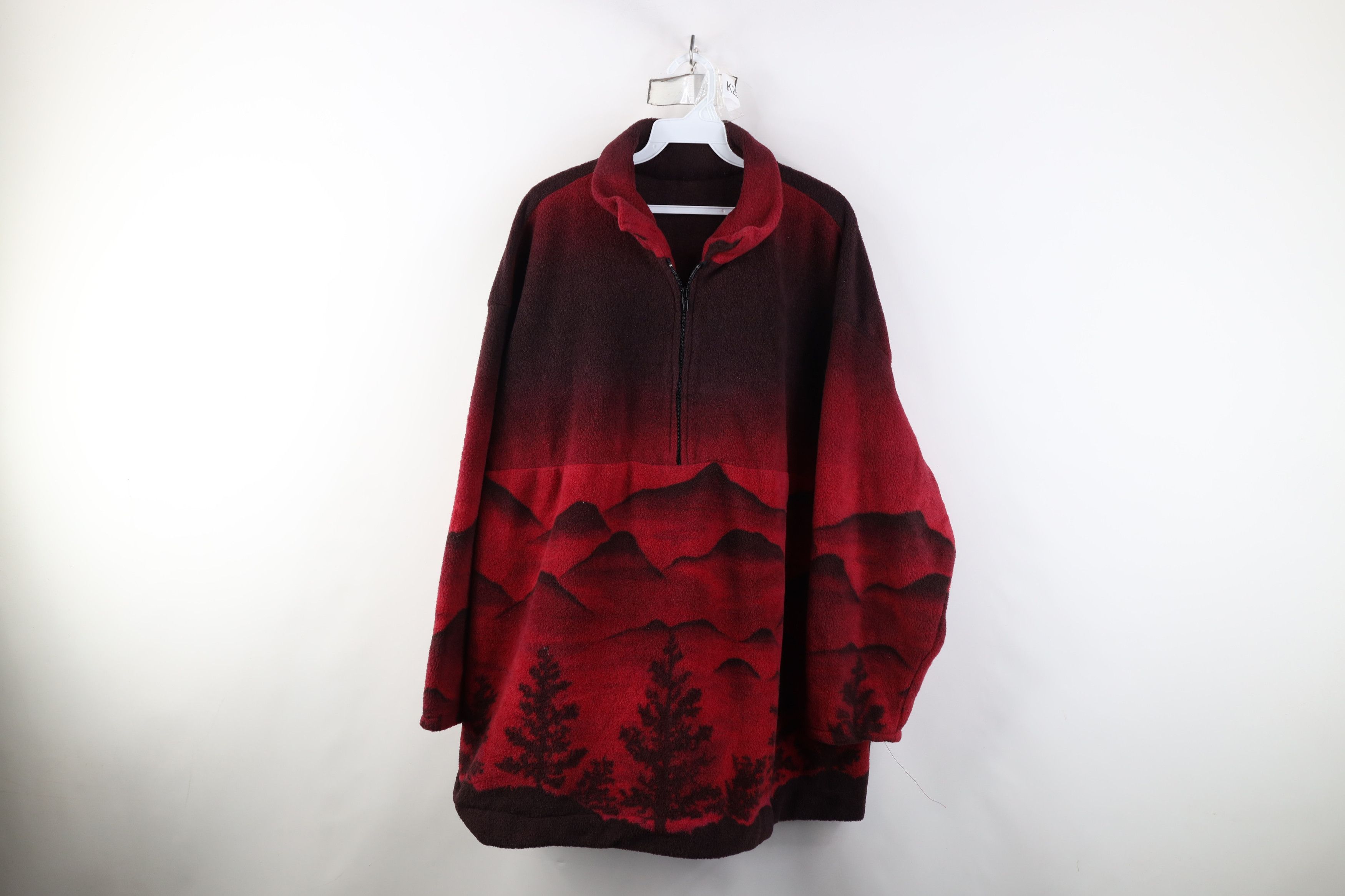 Vintage Vintage 90s Streetwear All Over Print Fleece Sweater Size 3XL / US 20-22 - 1 Thumbnail