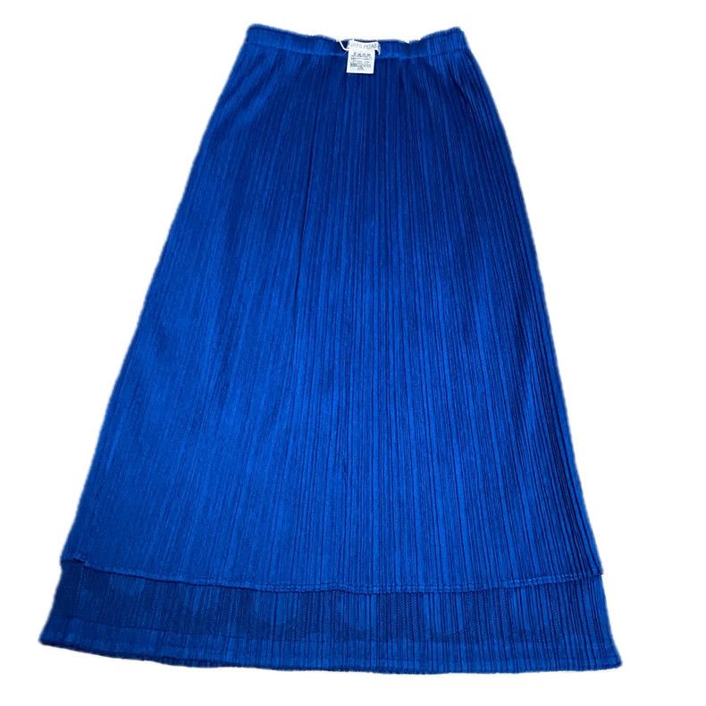 Issey Miyake Issey Miyake size:1 A deep blue polka dot dress with mesh Size 31" - 6 Thumbnail