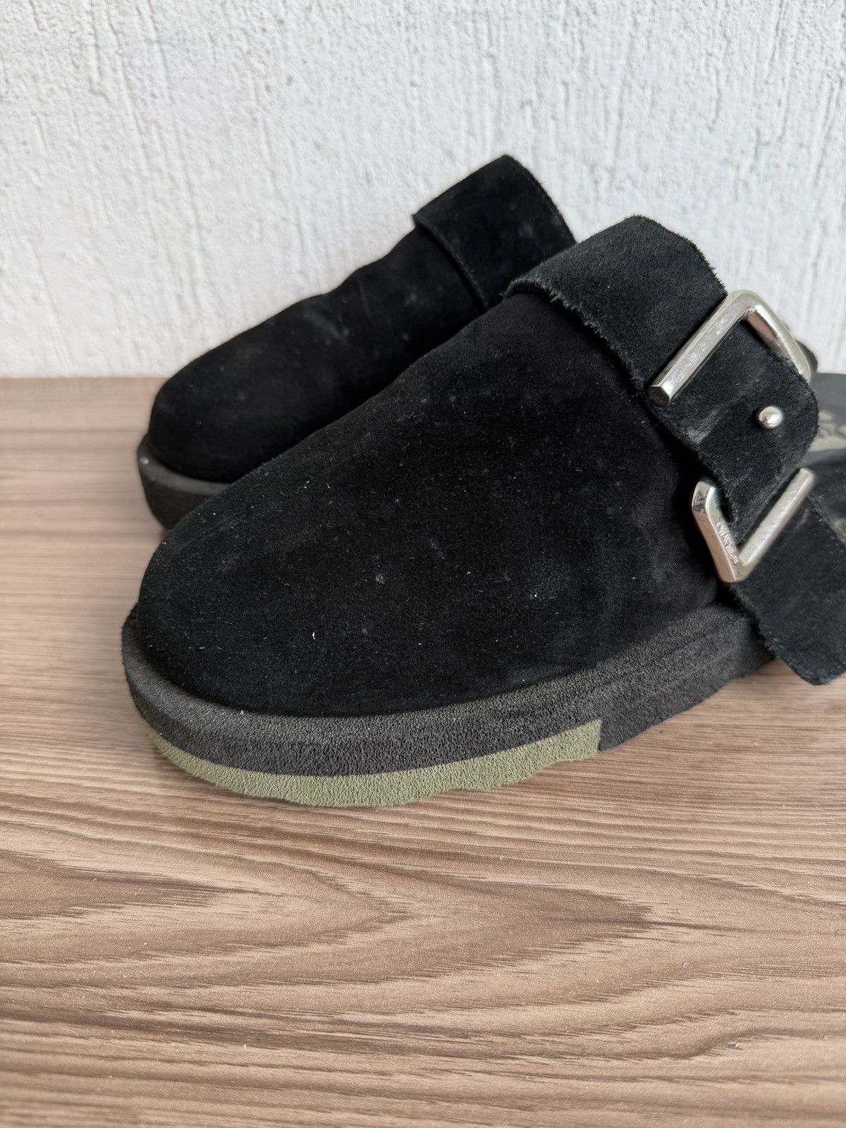 Off-White Suede virgil Abloh sponge clogs Size US 8 / EU 41 - 2 Thumbnail