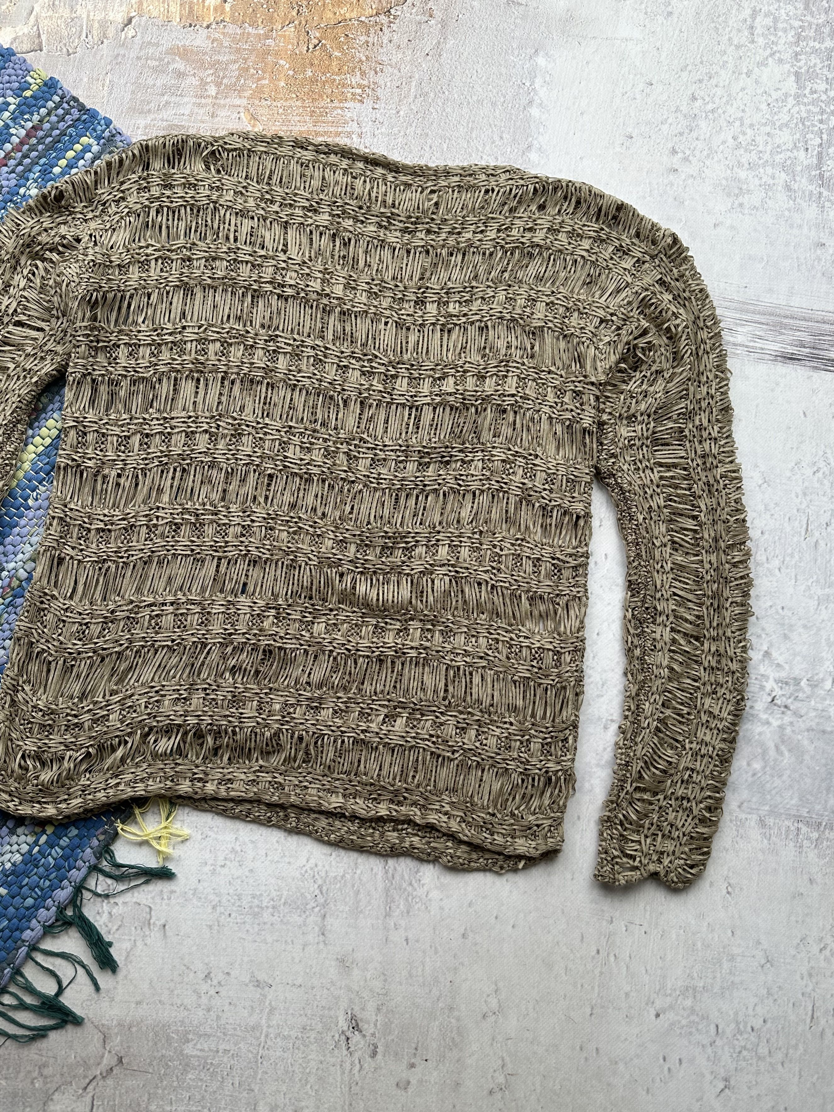Japanese Brand Vintage Mesh Sweater A253(303) Size US S / EU 44-46 / 1 - 7 Thumbnail
