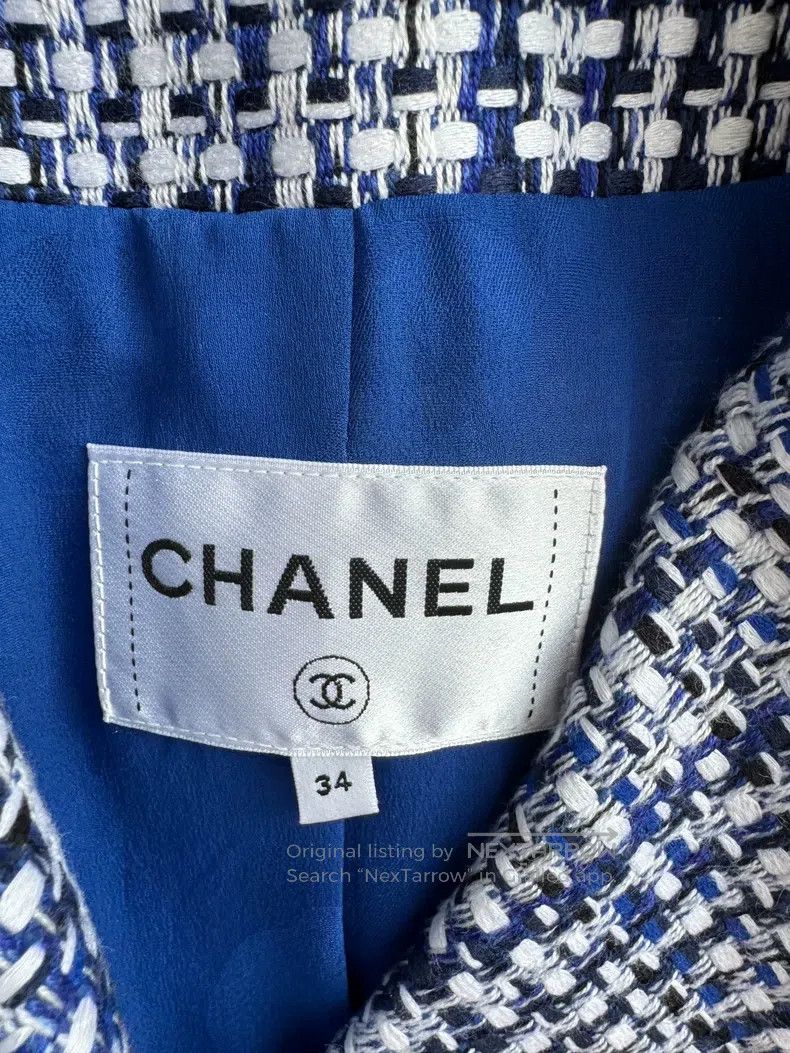 Chanel Chanel 20p blue and white double-breasted jacket Size XXS / US 00 / IT 34 - 5 Thumbnail