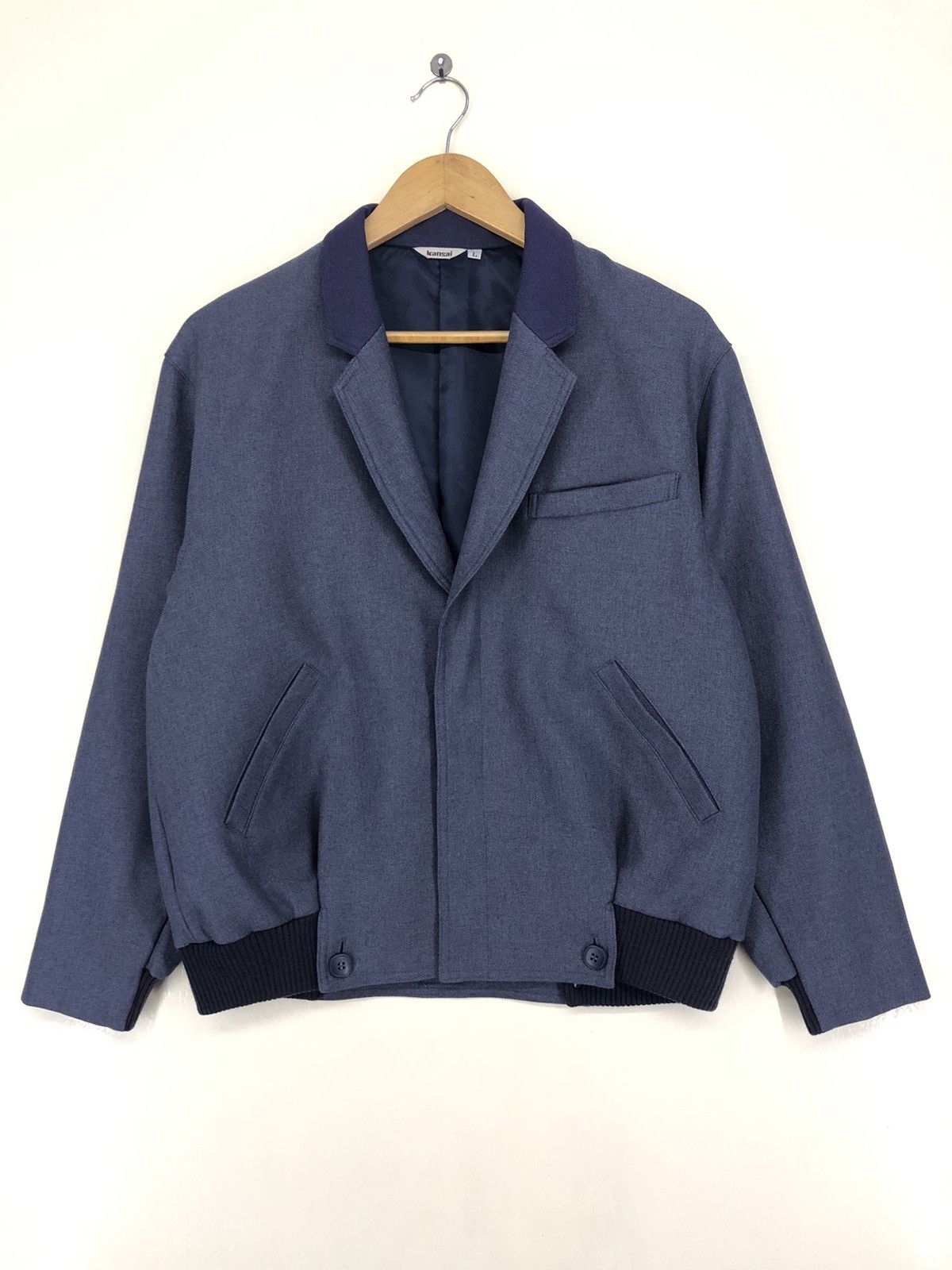 image of Archival Clothing x Kansai Yamamoto Vintage Kansai Uniform Jacket in Grey, Men's (Size Large)