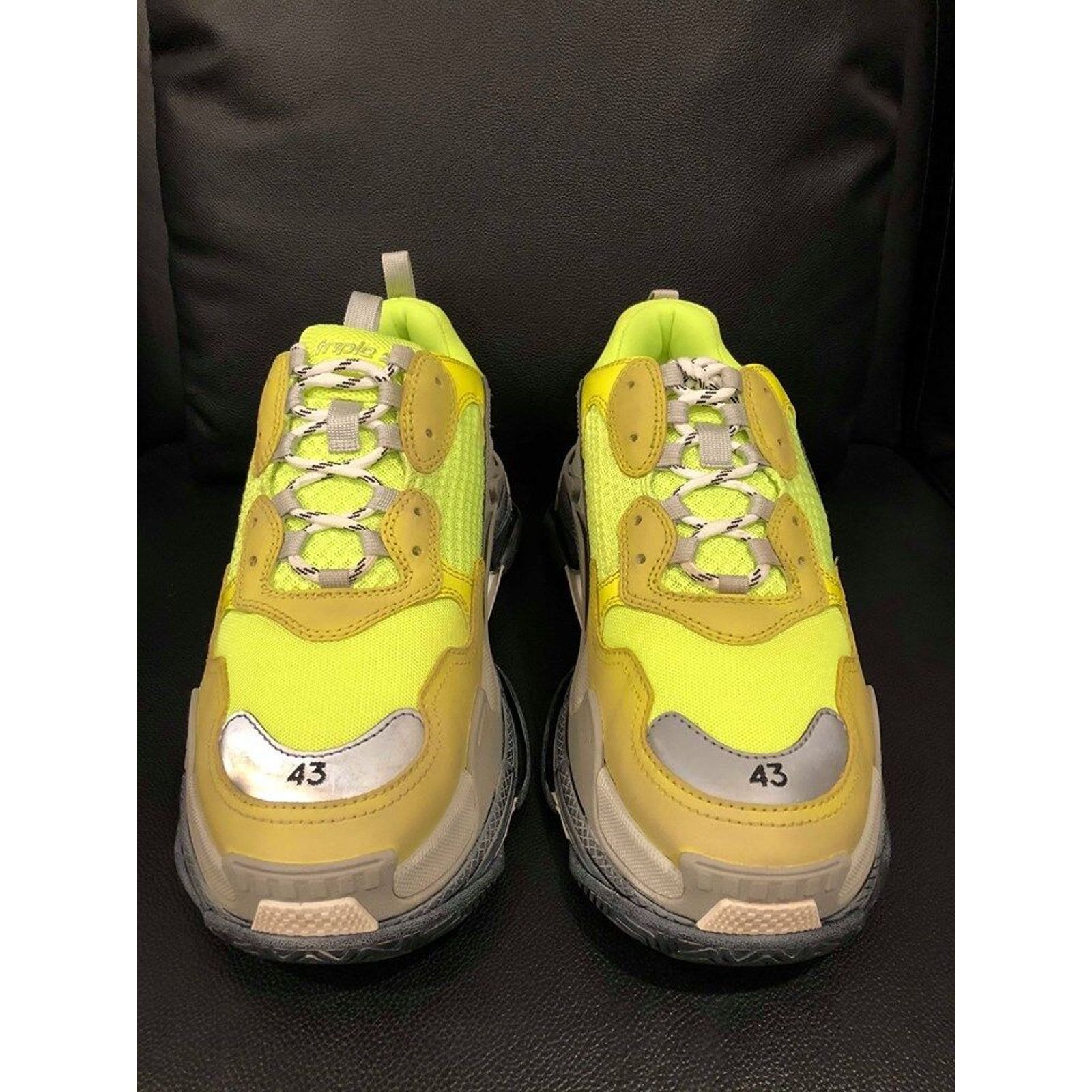Balenciaga Balenciaga Triple S Sneaker Neon Yellow Grey Speed Size US 10 / EU 43 - 9 Thumbnail