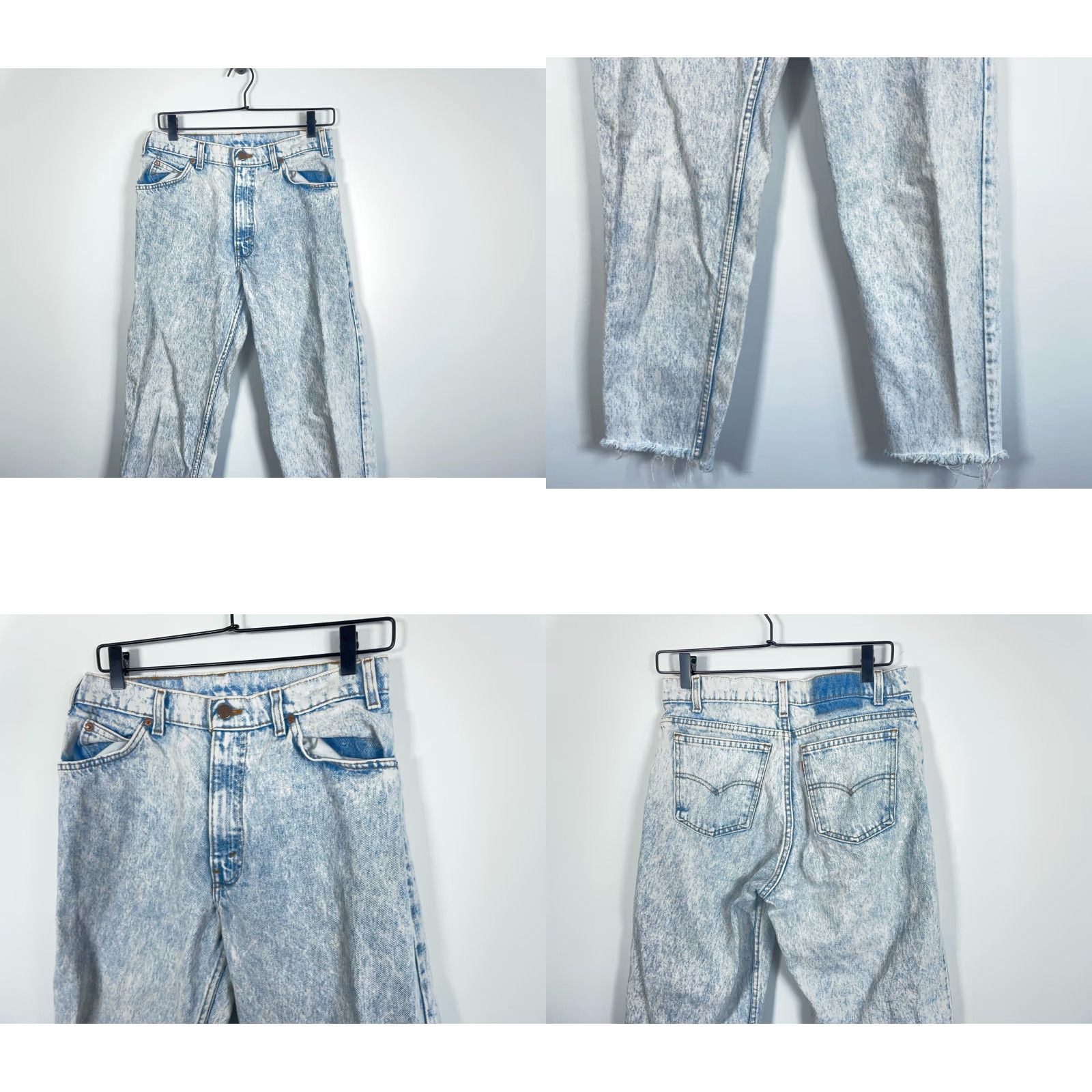 Levi's VTG Levi's Jeans Men's 29 x 29 Orange Tab Blue Acid Wash 80s Tapered Leg Size US 29 - 9 Thumbnail