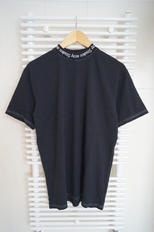 Acne Studios Acne Studios Oversized Neck Logo T-Shirt Size US M / EU 48-50 / 2 - 1 Thumbnail