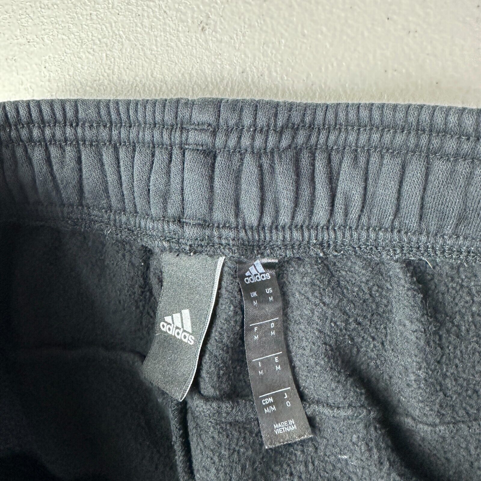 Adidas Adidas Sweatpants Mens Athletic Pants Black Logo Drawstrings Size US 28 / EU 44 - 6 Thumbnail