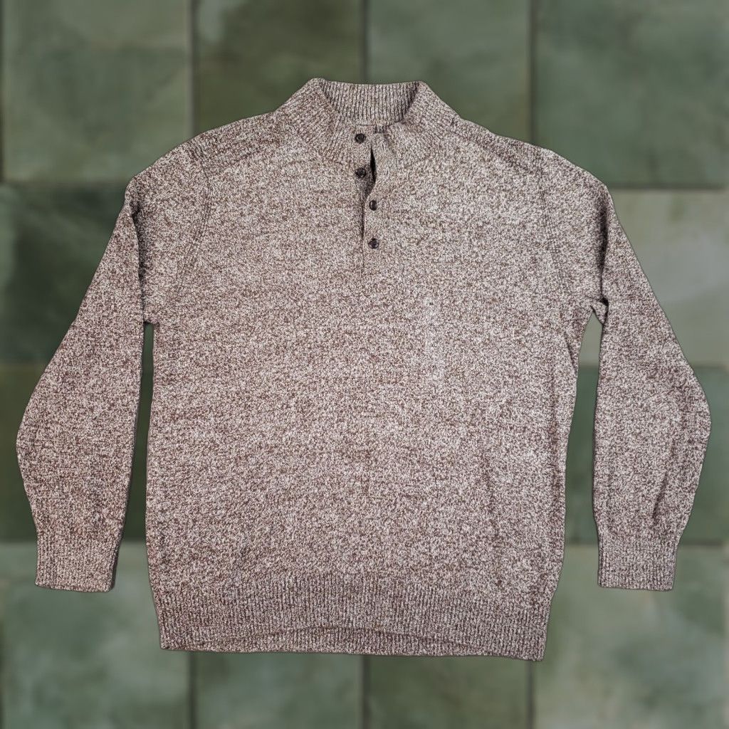 Gap Gap Mens Sweater Extra Large XL Brown Mock Neck Casual Long Sleeve Size US XL / EU 56 / 4 - 1 Thumbnail