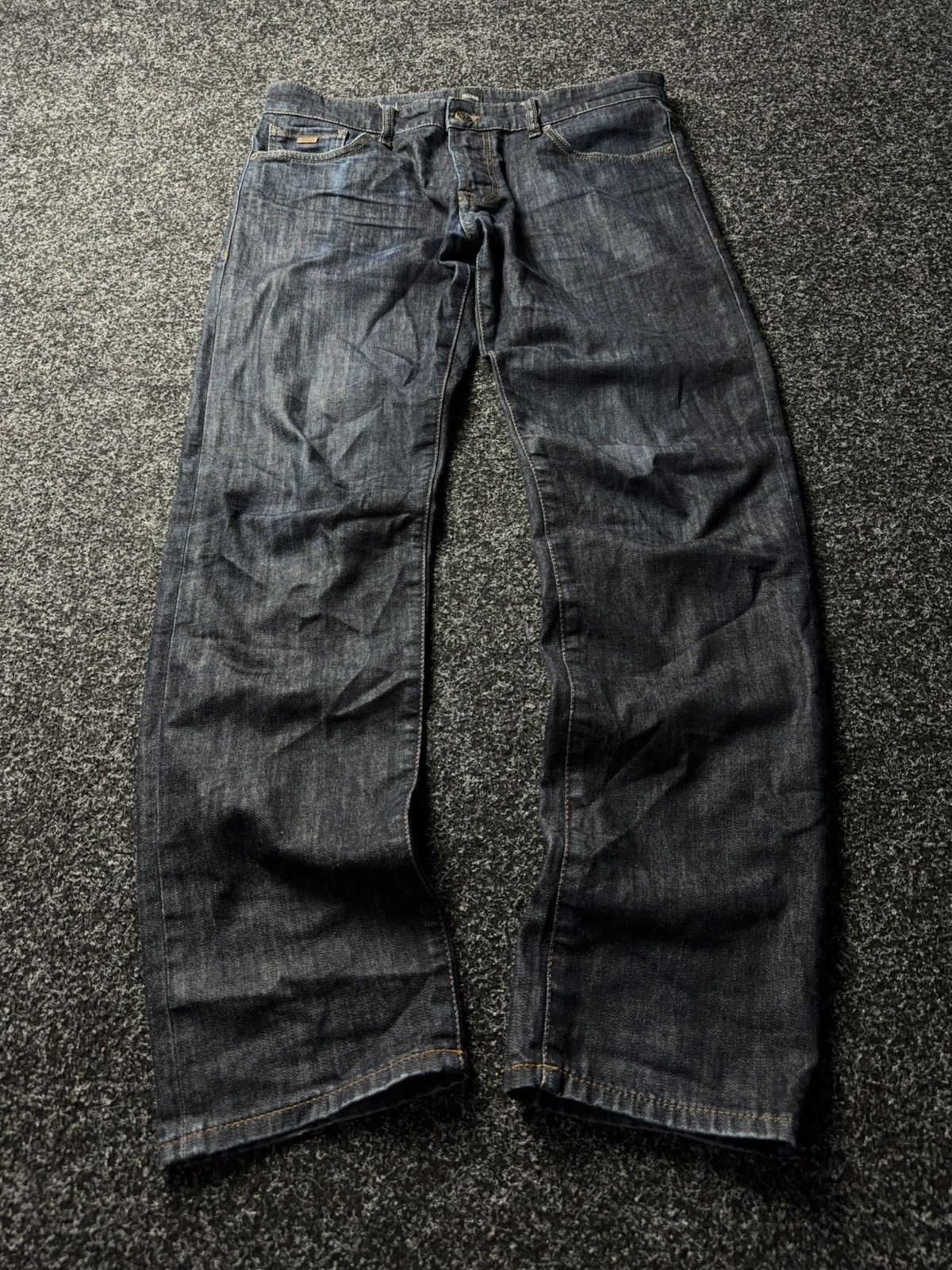 Hugo Boss Vintage 00s Y2K Hugo BOSS Retro Luxury Denim pants Jeans Size US 34 / EU 50 - 1 Thumbnail