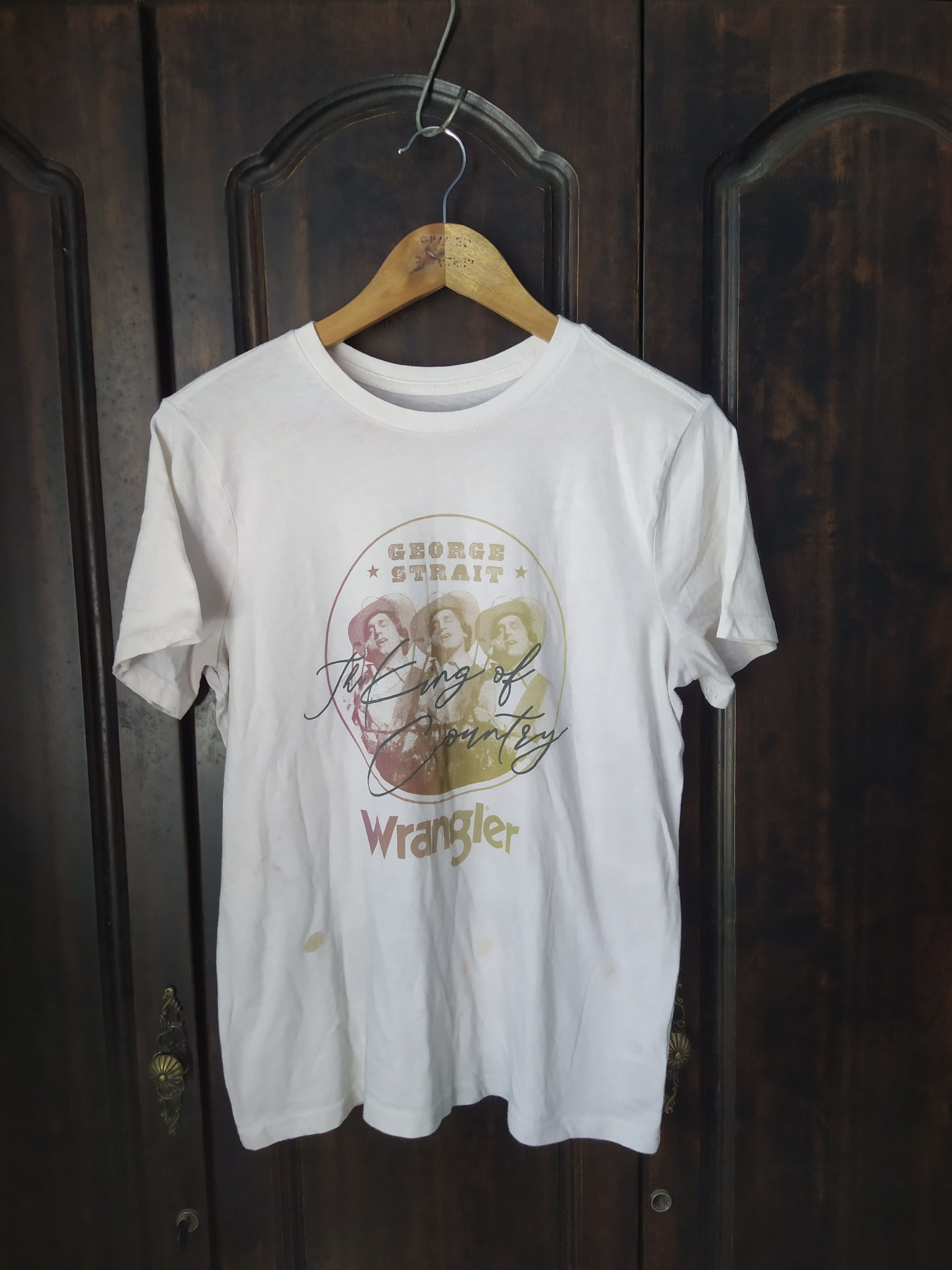 Band Tees Vintage Style Wrangler x George Strait Graphic Tee White Size US M / EU 48-50 / 2 - 1 Thumbnail