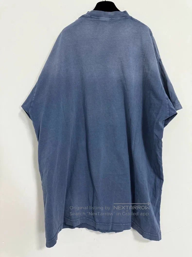 Balenciaga Balenciaga Paris MOON Blue Oversized Tee. Size US L / EU 52-54 / 3 - 2 Thumbnail