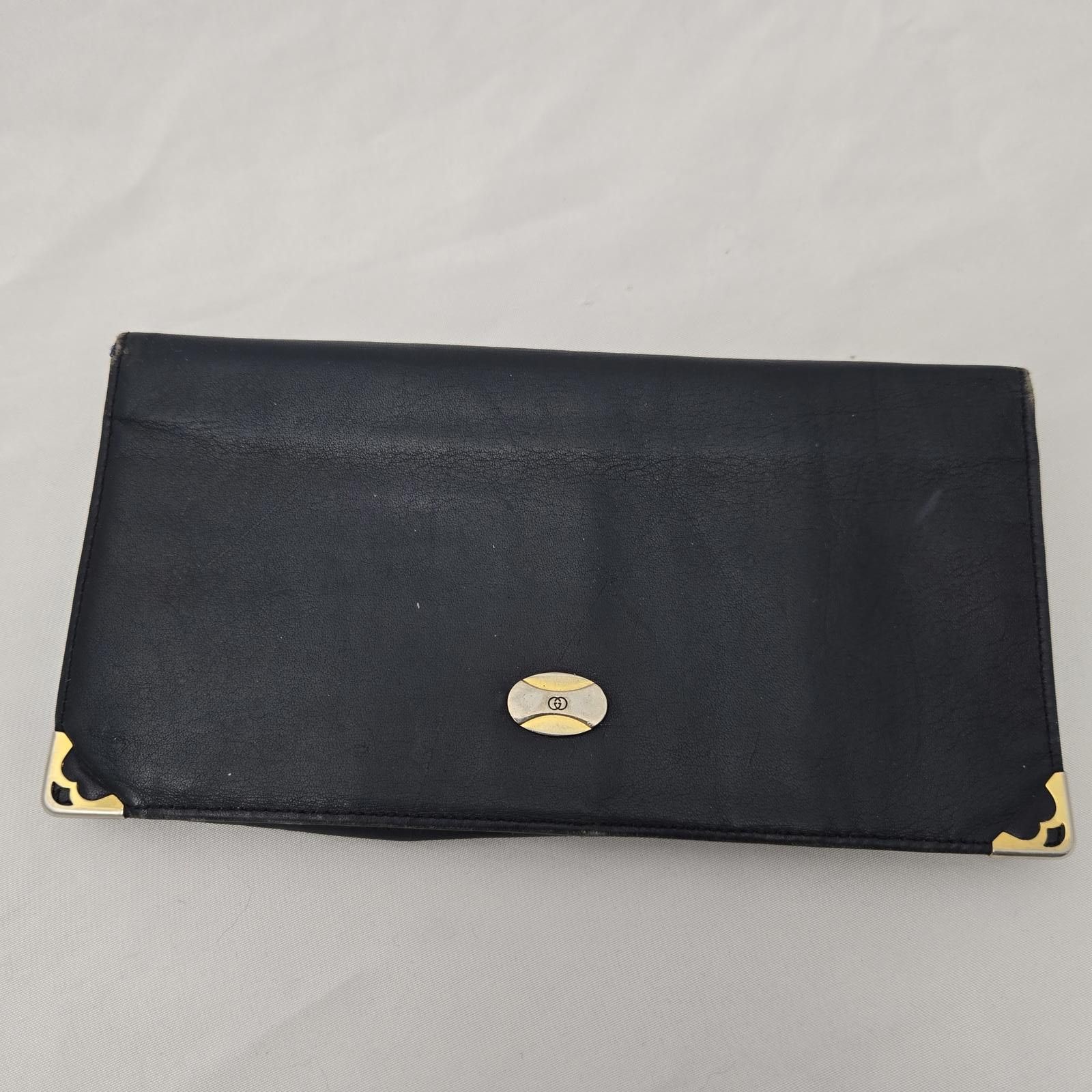 Gucci Vintage Gucci Wallet Long Bifold Blue Leather Size ONE SIZE - 2 Thumbnail