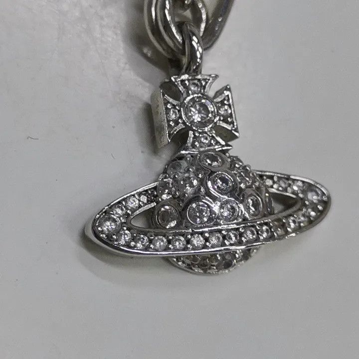 Vivienne Westwood Vivienne Westwood Lucrece Crystal-Embellished Safety Pin Ne Size ONE SIZE - 2 Thumbnail