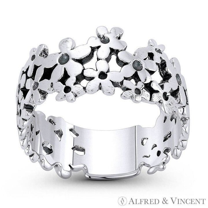 Other Daisy Flower Charm Band Boho Stackable Ring Size 6 Size ONE SIZE - 1 Preview