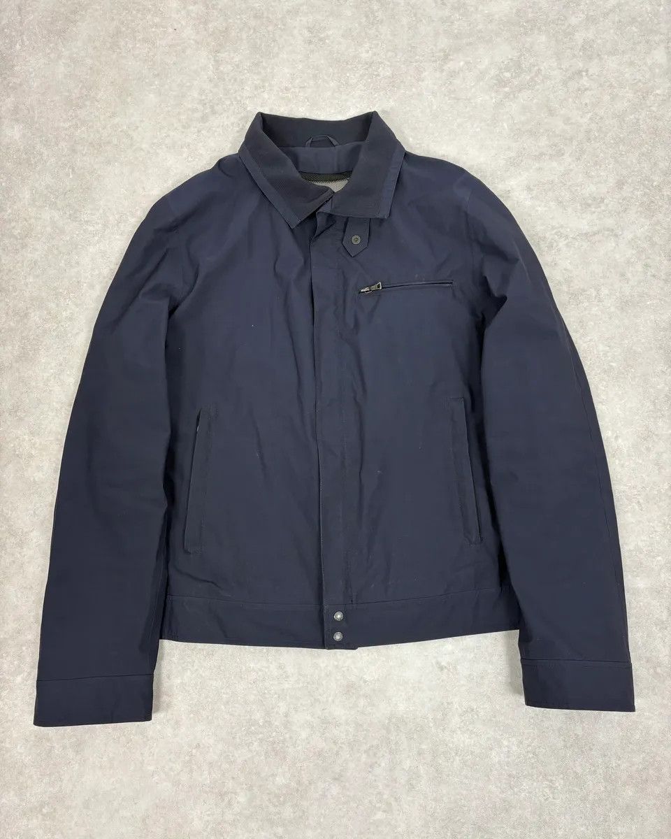 2000s Prada Navy Linea Rossa Windbreaker Jacket