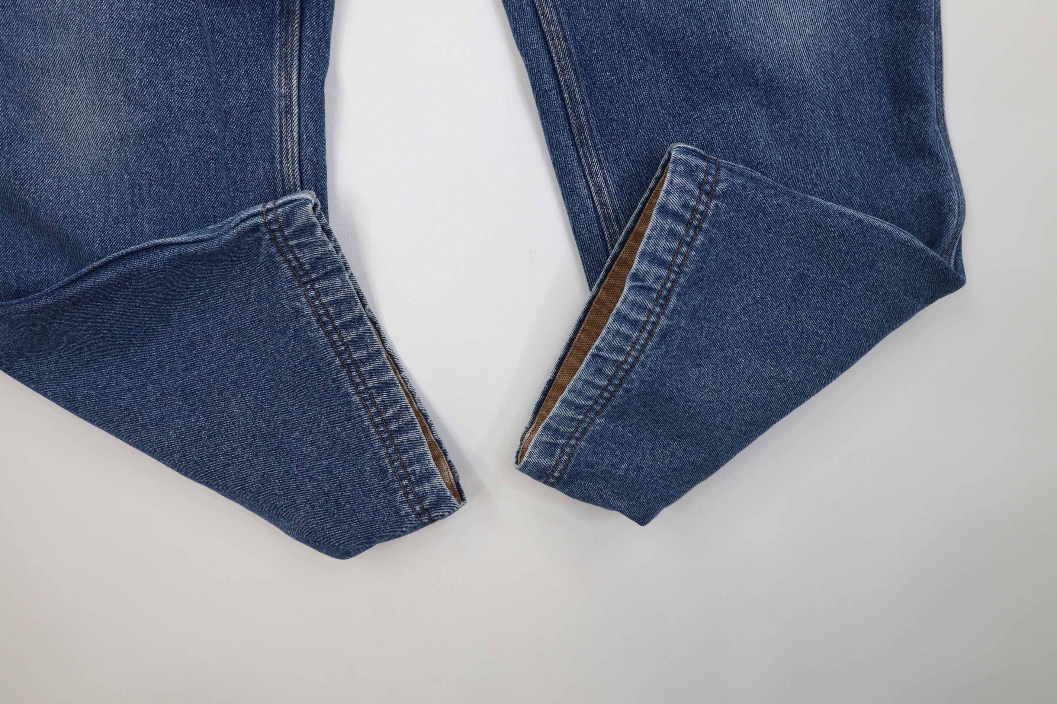 Duluth Trading Company Duluth Trading Co Fleece Lined Heavy Dungaree Denim Jeans Size US 34 / EU 50 - 6 Thumbnail