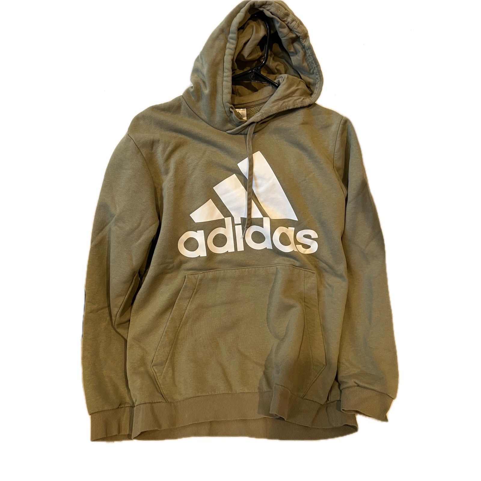Adidas Adidas Drab Green Pullover Hoodie Mens L Size US L / EU 52-54 / 3 - 1 Thumbnail