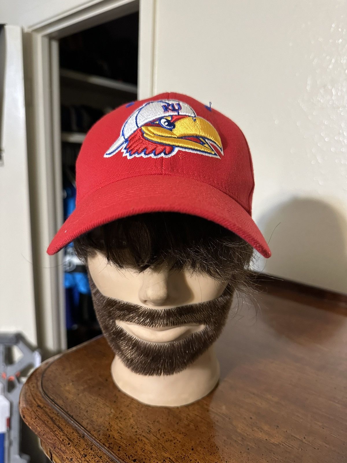 NCAA × Vintage Vintage NCAA Kansas Jayhawks university one size hat 90s Size ONE SIZE - 1 Thumbnail