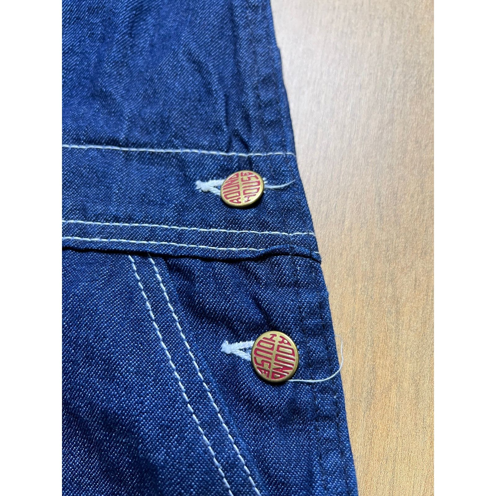 Vintage Vintage Round House Denim Overalls USA Cotton Bib Sz S/M Size US 30 / EU 46 - 9 Thumbnail