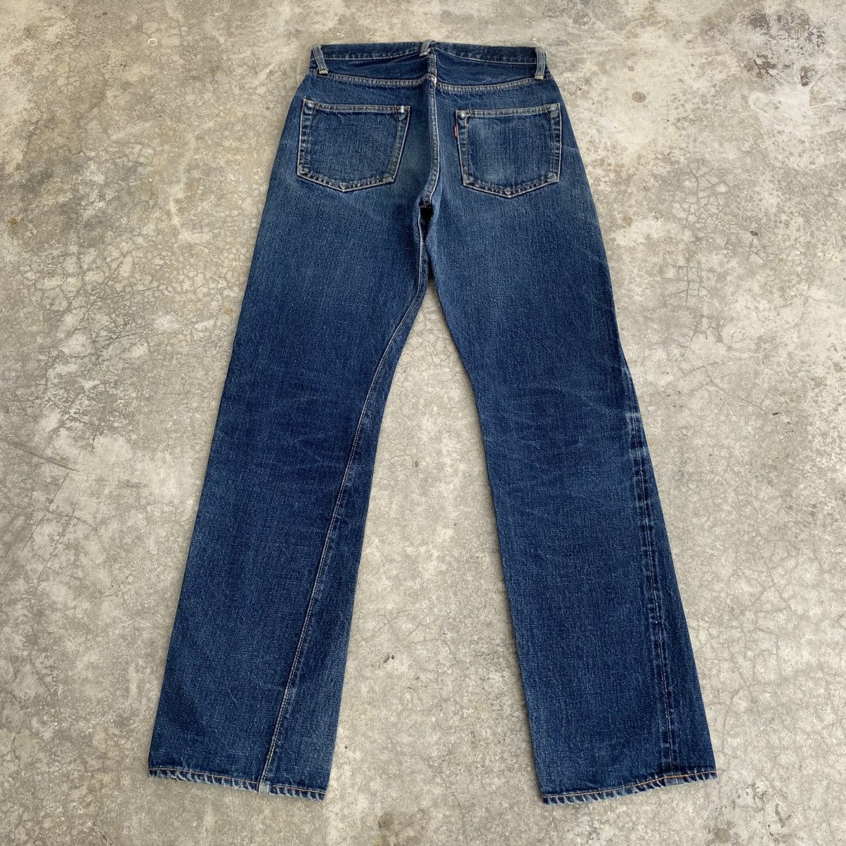 Denime Vintage 90’s Denime Faded Blue Distressed Selvedge Jeans Size US 29 - 9 Thumbnail