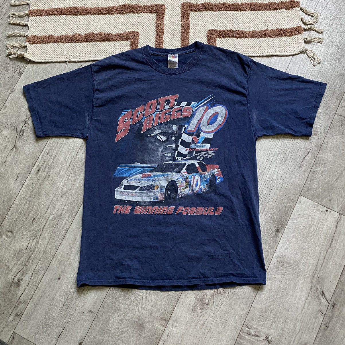 NASCAR NASCAR 2004 SCOTT RIGGS CHEVROLET FADED T SHIRT Size US XL / EU 56 / 4 - 1 Thumbnail