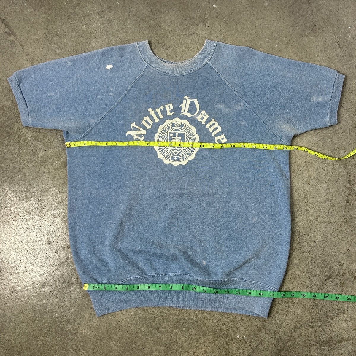 Champion × Vintage 1960s Notre Dame Collegiate Sweatshirt S/S Size US L / EU 52-54 / 3 - 14 Thumbnail