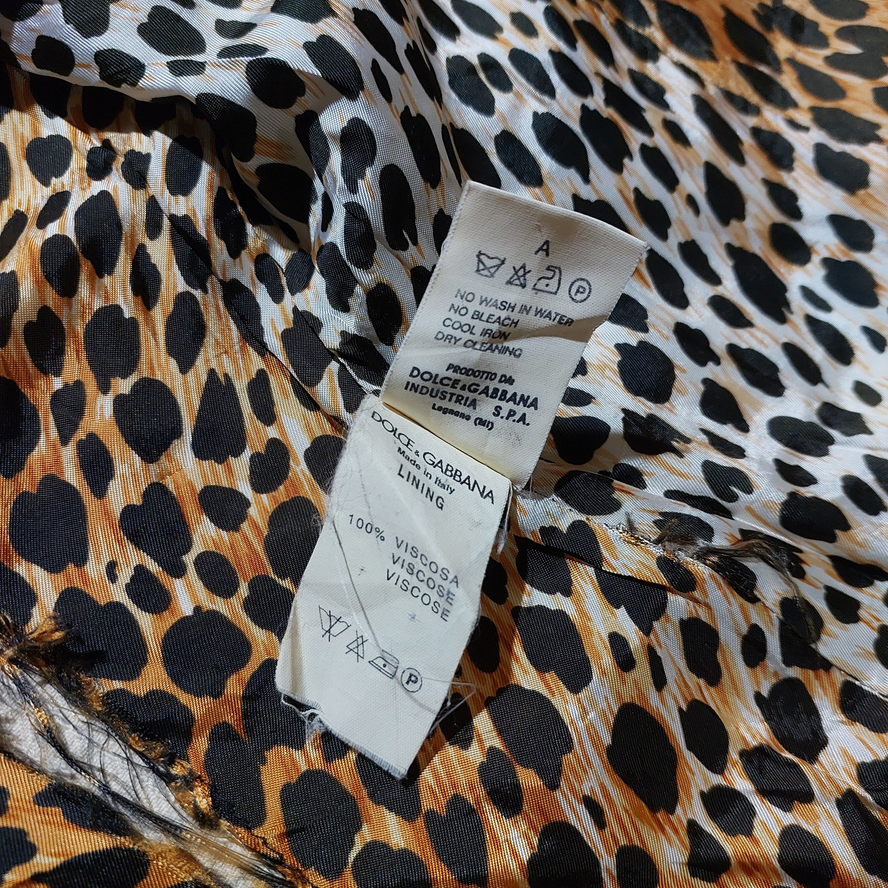 Dolce & Gabbana Dolce & Gabbana leopard distressed denim jacket Size S / US 4 / IT 40 - 10 Thumbnail