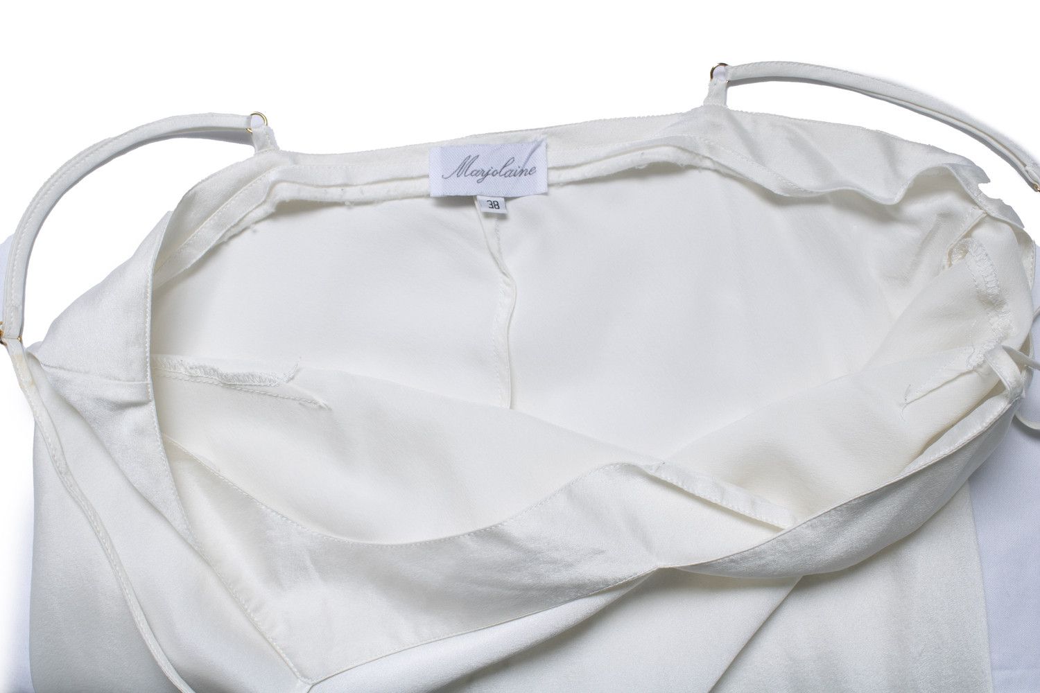 Other Marjolaine, silk night gown in white Size S / US 4 / IT 40 - 5 Thumbnail