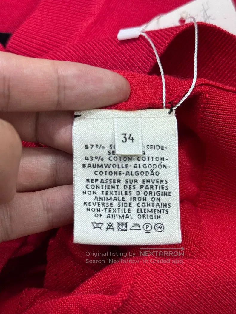 Hermes Hermes Red knit cardigan Size XXS / US 00 / IT 34 - 6 Thumbnail