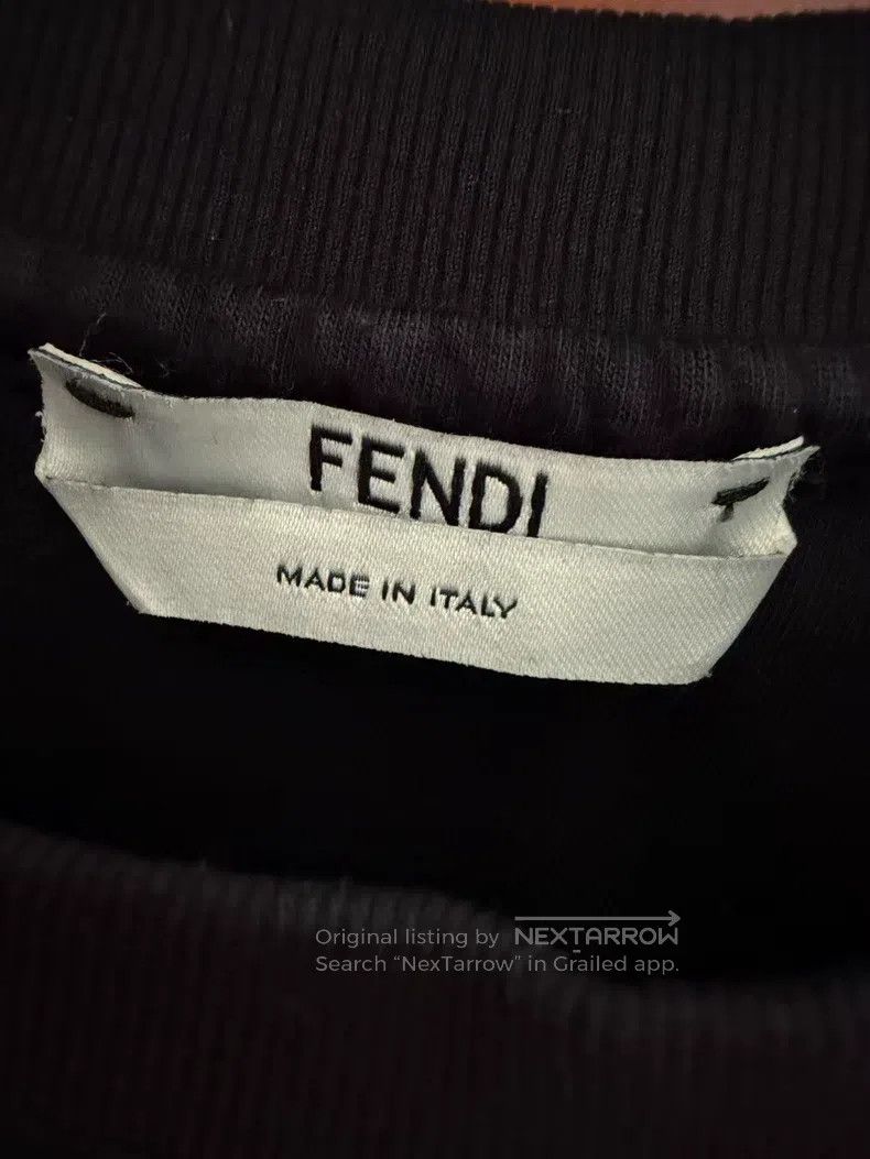 Fendi Fendi Black Roma Letter Short Sleeve T-Shirt Size M / US 6-8 / IT 42-44 - 3 Thumbnail