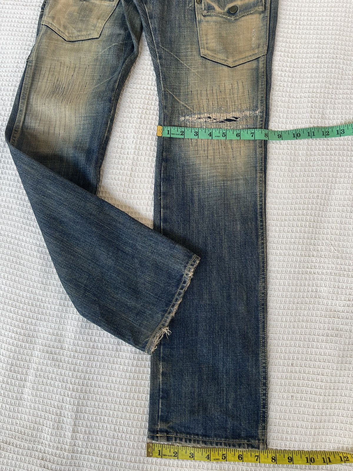 Hysteric Glamour Vintage 90s🔥BARTACK x QUADRO🔥Distressed Carpenter Denim Size US 30 / EU 46 - 9 Thumbnail