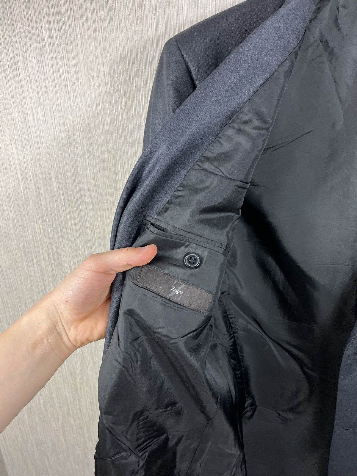 Ermenegildo Zegna × Z Zegna Ermenegildo Z Zegna wool blazer jacket shiny calico fabric Size 50R - 14 Thumbnail