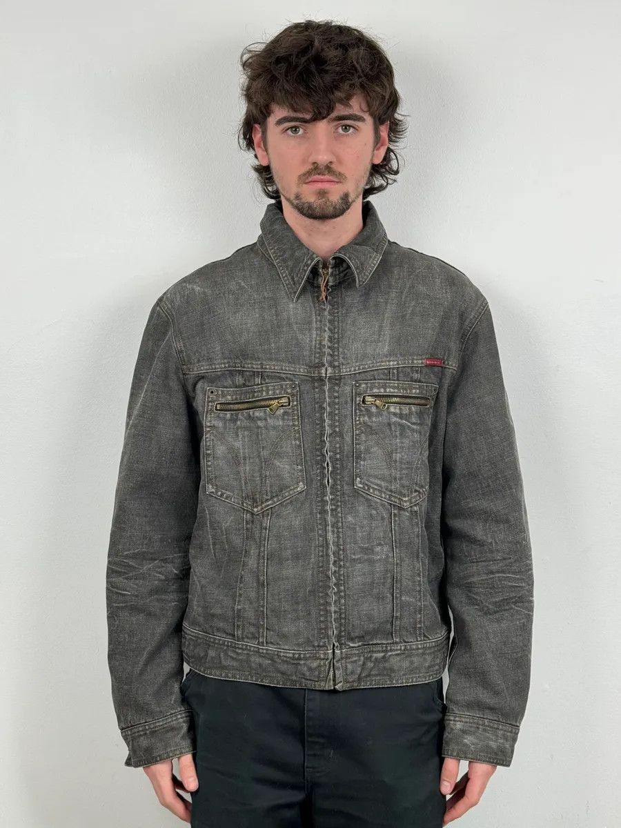 Dolce & Gabbana AW2003 Dolce & Gabbana Grey Raw Denim Jacket Size US L / EU 52-54 / 3 - 2 Thumbnail