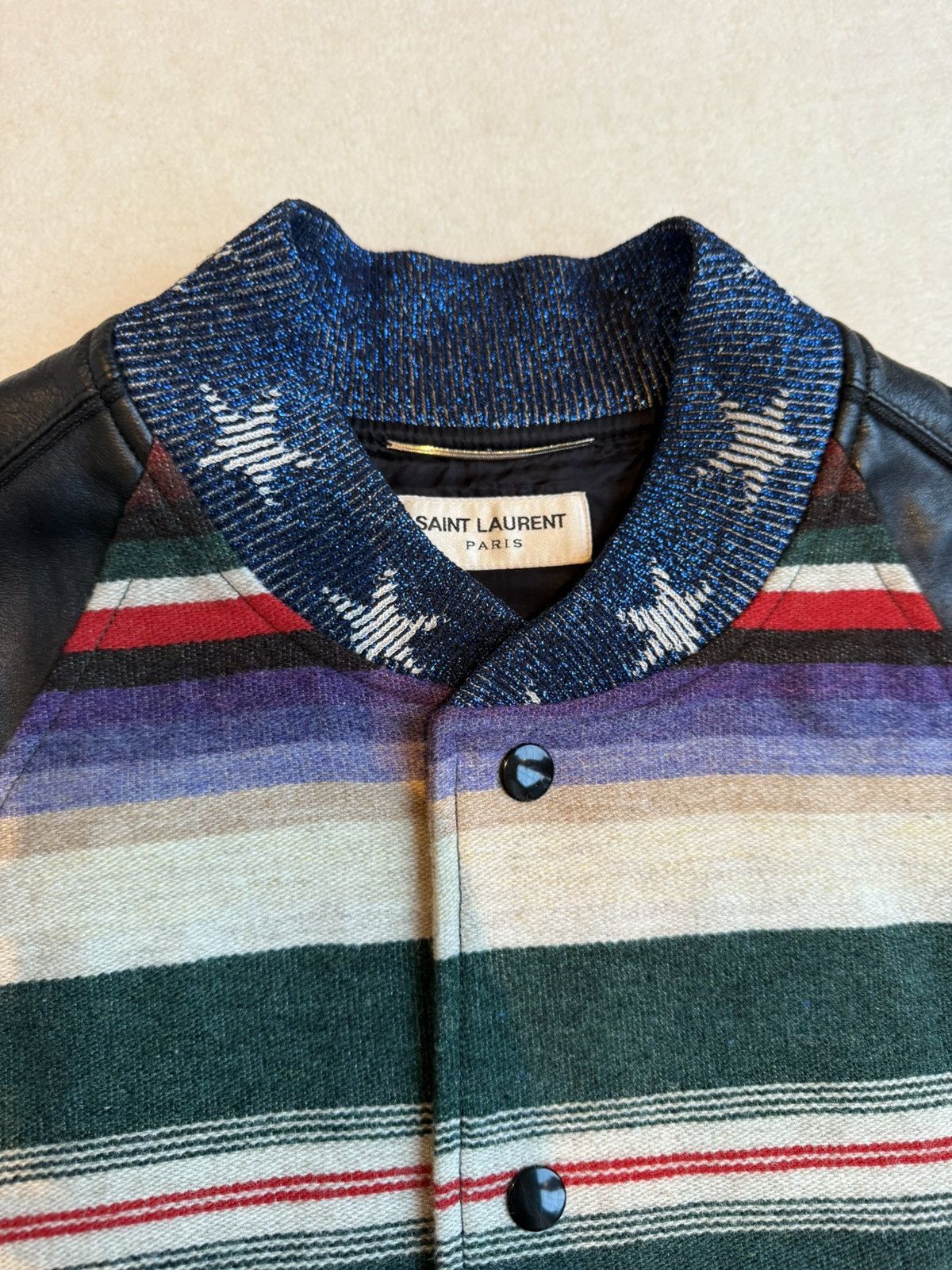 Saint Laurent Paris SS16 Saint Laurent T Rex dinosaur leather teddy jacket Hedi Size US M / EU 48-50 / 2 - 11 Thumbnail