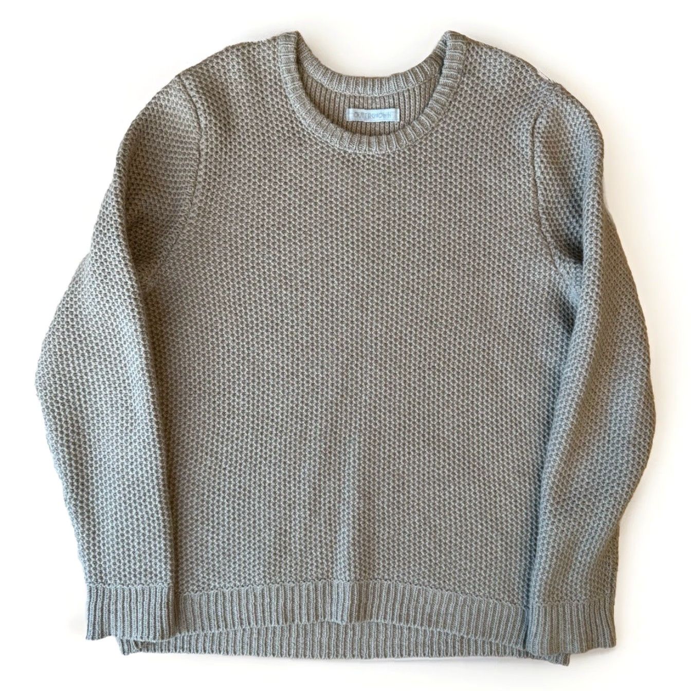Outerknown Outerknown Eastbank Crew XL Beige Wool Blend Pullover Sweater Minimalist Winter Men Size US XL / EU 56 / 4 - 2 Thumbnail