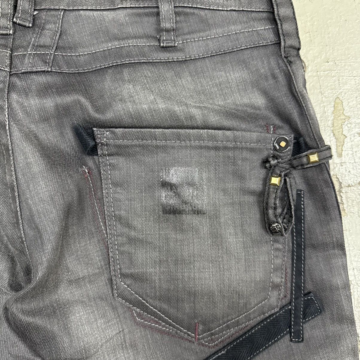 Marithe + Francois Girbaud Marithe Francois Girbaud Waxed Studded Punk Riot Pants Size US 32 / EU 48 - 14 Thumbnail
