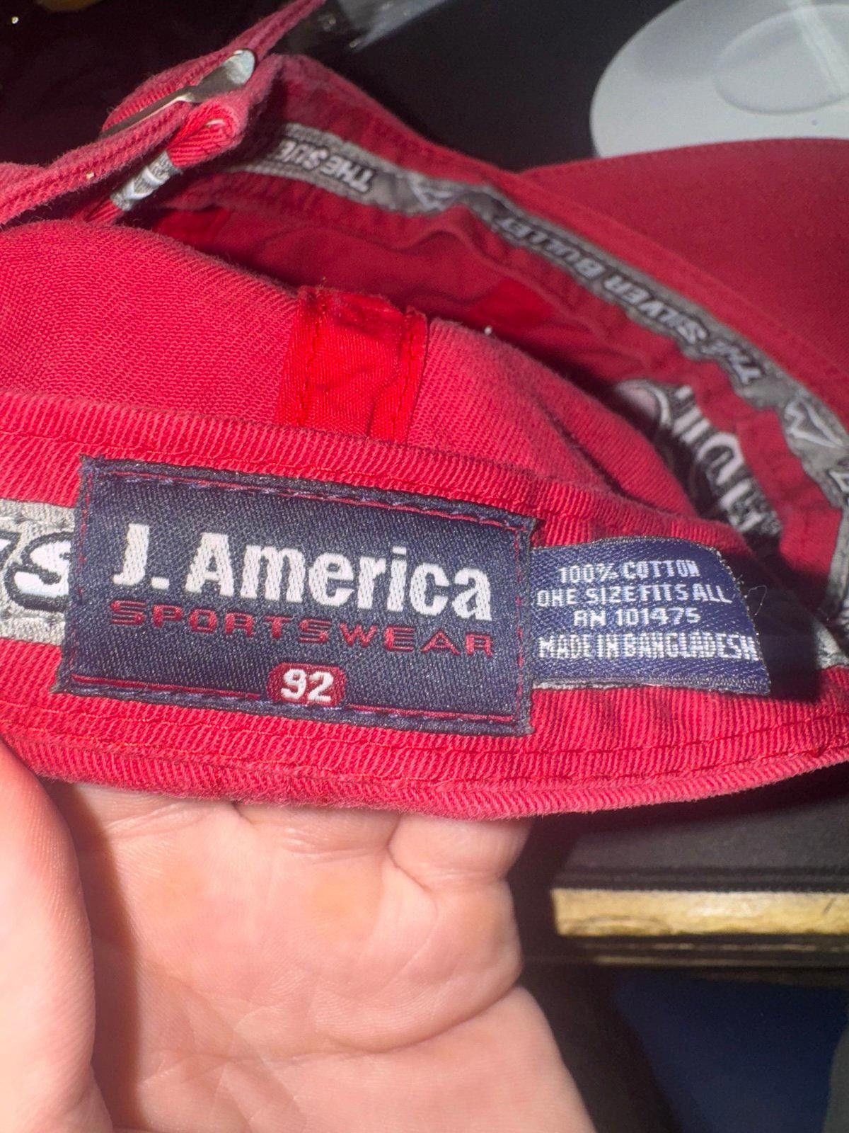 J. America Coors Light J.America Sportswear Red Cap The Silver Bullet Size ONE SIZE - 6 Thumbnail
