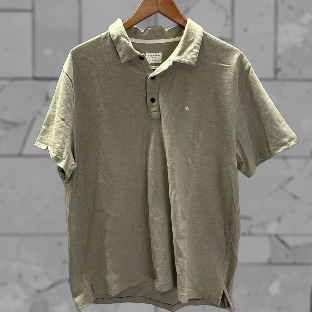 Rag & Bone VINTAGE Rag & Bone Polo Shirt Mens XL Gray Polo Shirt, Men’s XL Gray, Rag & Bone Shirt Size US XL / EU 56 / 4 - 1 Thumbnail