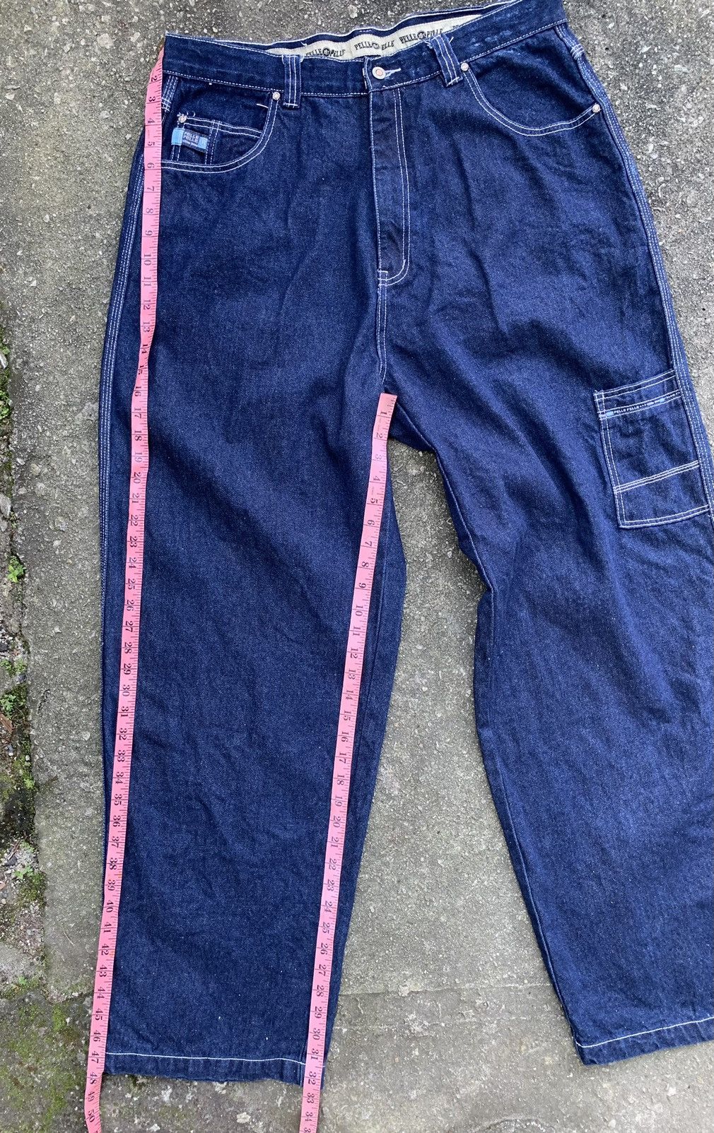 JNCO × Marc Buchanan × Pelle Pelle Vintage 90s Pelle Pelle Marc Buchanan Baggy Jeans Pants Size US 34 / EU 50 - 15 Thumbnail