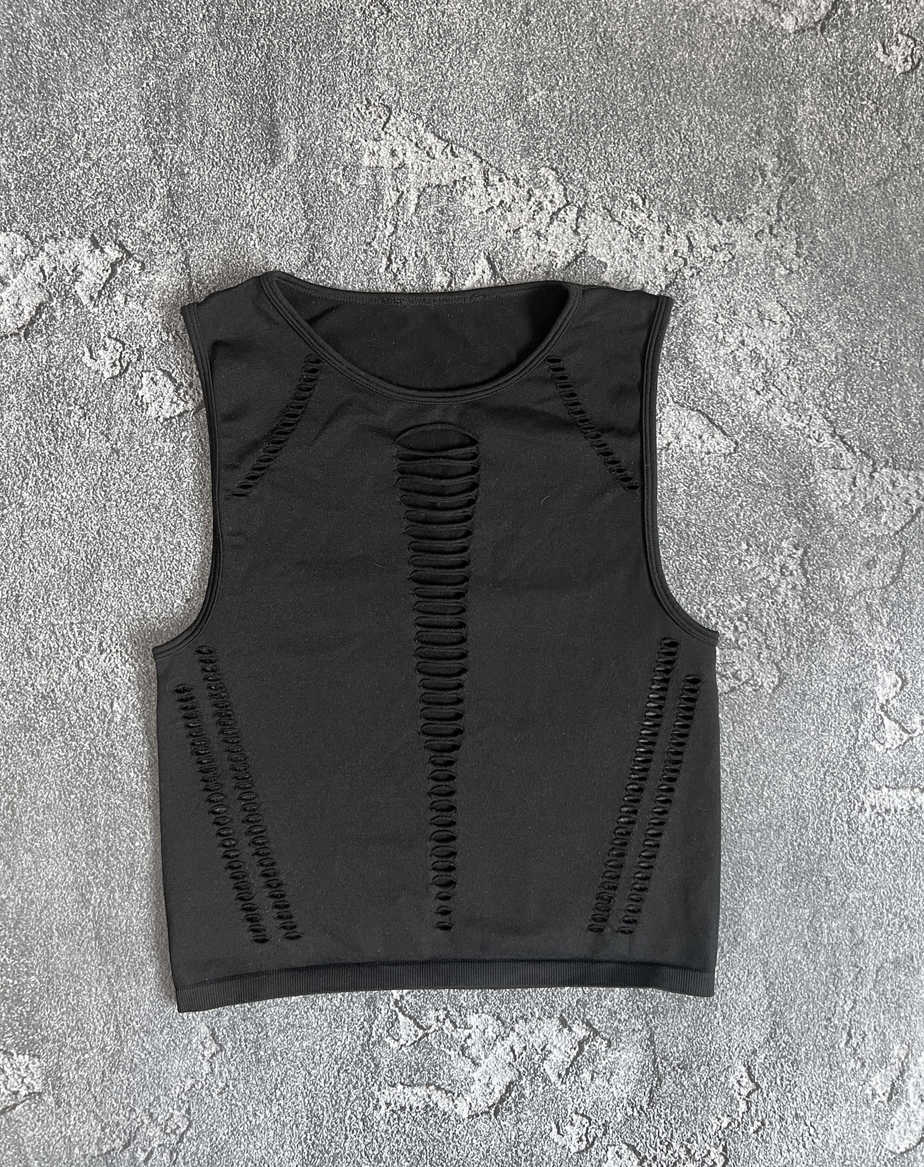 Vintage Vintage tank top gothic y2k avant garde japanese Size S / US 4 / IT 40 - 1 Thumbnail