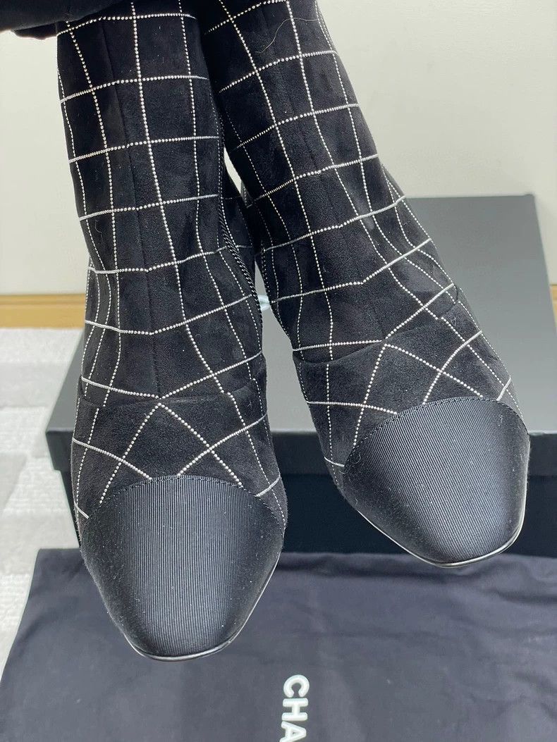 Chanel Chanel Bling Grid Short Boots -2505 Size US 6 / EU 39 - 4 Thumbnail