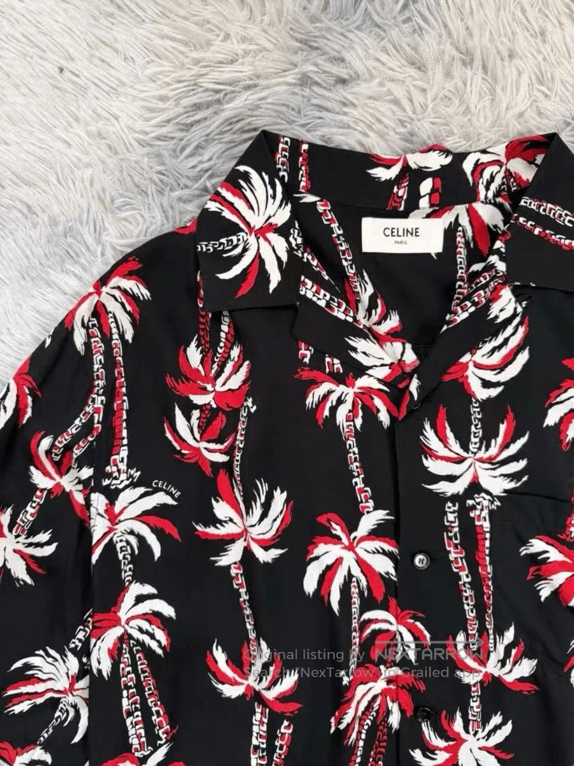 Celine Sz 38 Celine 23SS Palm Tree Hawaii Shirt. Size US M / EU 48-50 / 2 - 2 Thumbnail