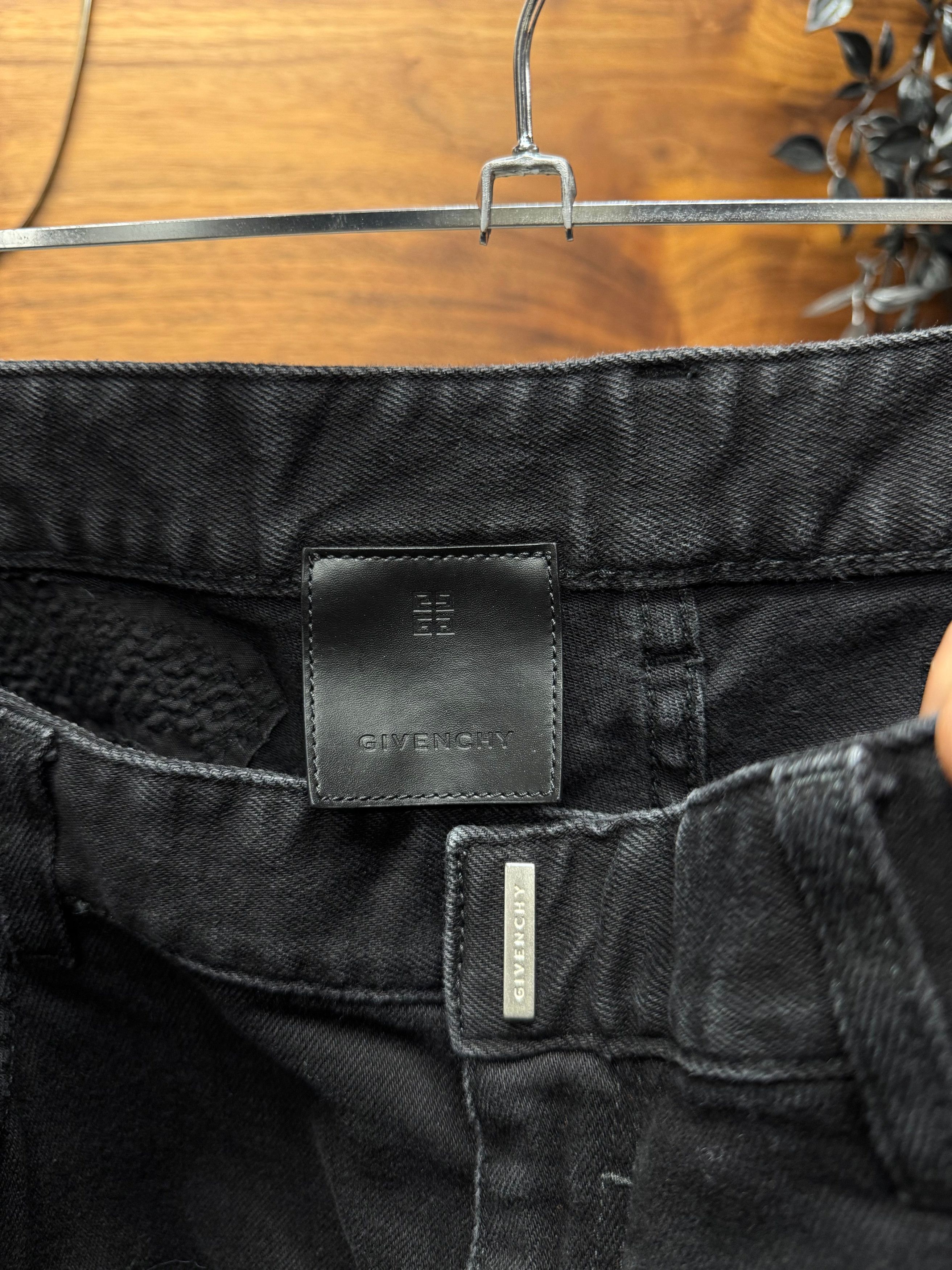 Givenchy Givenchy by Matthew Williams Distressed Black Skinny Jeans Size US 38 / EU 54 - 3 Thumbnail