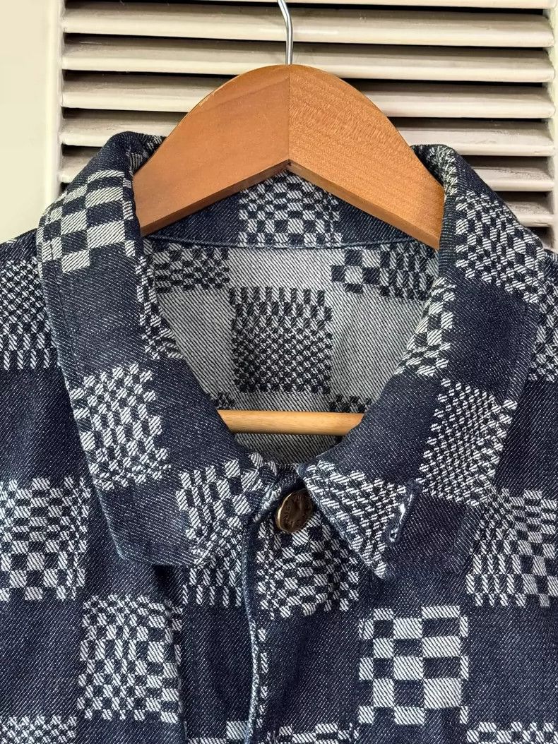 Louis Vuitton LOUIS VUITTON Checkerboard denim jacket Size US M / EU 48-50 / 2 - 3 Thumbnail